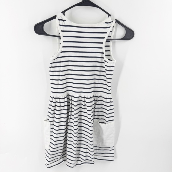 ✅ HANNA ANDERSSON TANK DRESS BLACK/WHITE WITH POCKETS SIZE 130 (8) - Picture 4 of 8